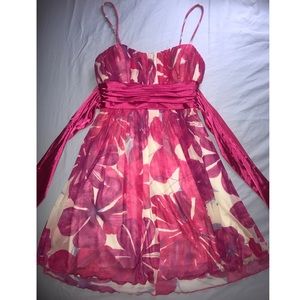 Floral-strapped dress